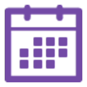 Purple calendar icon