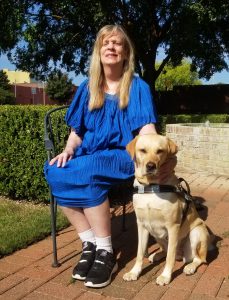 Debbie Hazelton and Guide Dog Frannie