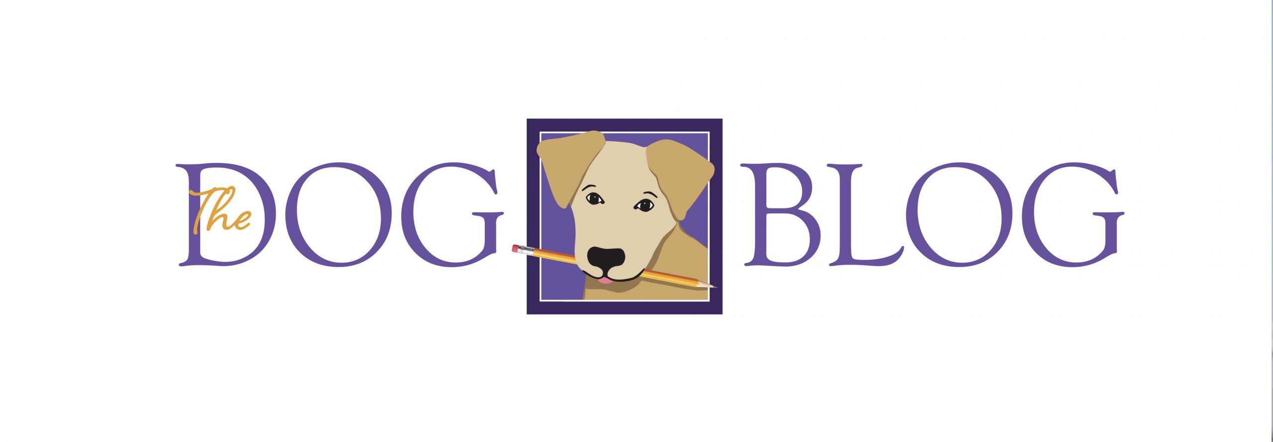 The Dog Blog header in purple text