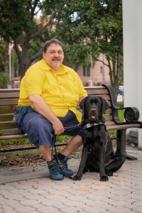 Justin Davis and Guide Dog RC