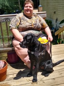Rebecca Redden and Guide Dog Max