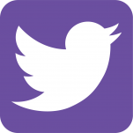 Purple Twitter logo